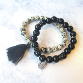 Baubles and Cheetahs Beaded Bracelet Set